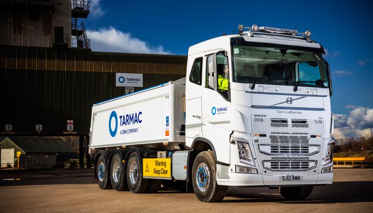 Volvo FH Tridem paves the way at Tarmac Volvo 8x4 FH Tridem