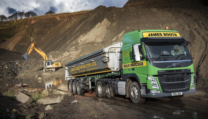 New Volvo FM trucks for James Booth (Bolton) Ltd Volvo FM-450 6x2 tipper