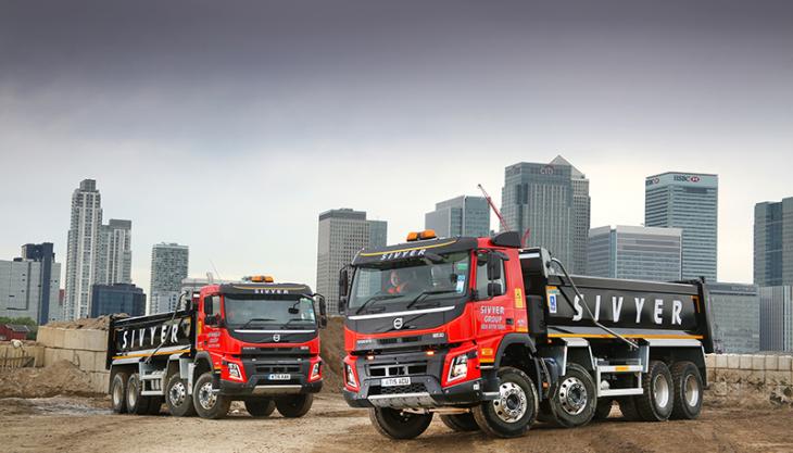 Volvo FMX tippers for H Sivyer Transport Volvo FMX tippers