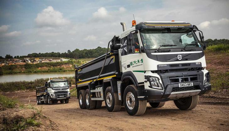 New Volvo FMX tippers for NRS Ltd Volvo FMX trucks