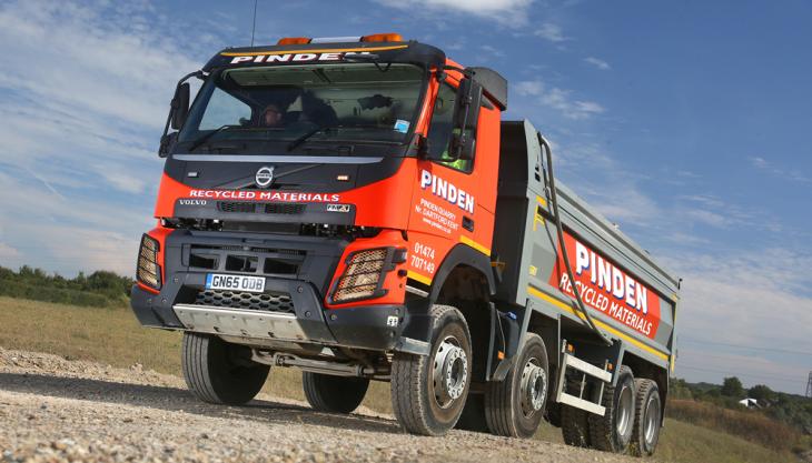 Volvo FE skip truck Volvo FMX tipper