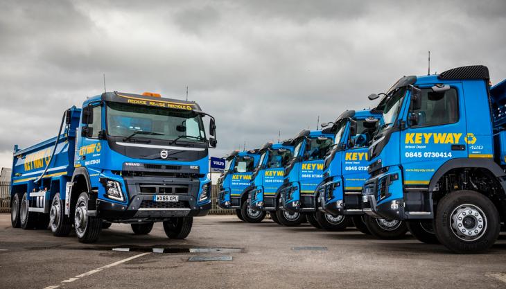 Keyway extend fleet with switch to Volvo Volvo FMX trucks