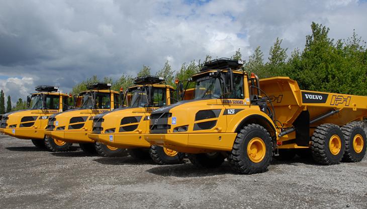 Volvo A25F articulated haulers