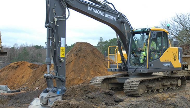 Volvo excavator