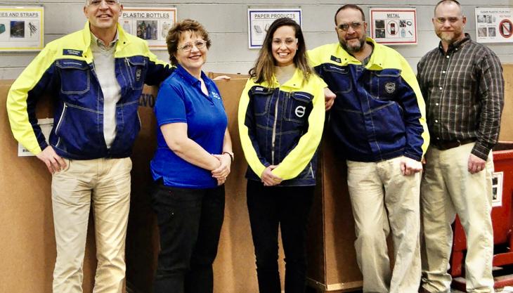 Staff at Volvo CE's Shippensburg plant Shippensburg staff