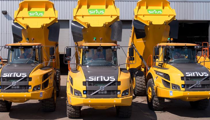 Sirius Group invest in Volvo equipment Volvo ADTs