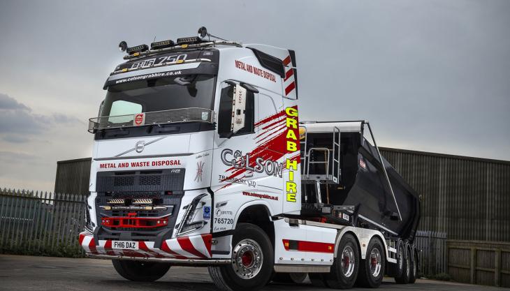 Colson Transport’s new Volvo FH16 750 Globetrotter 6x4 tractor unit Volvo FH16 750 Globetrotter 6x4 tractor unit