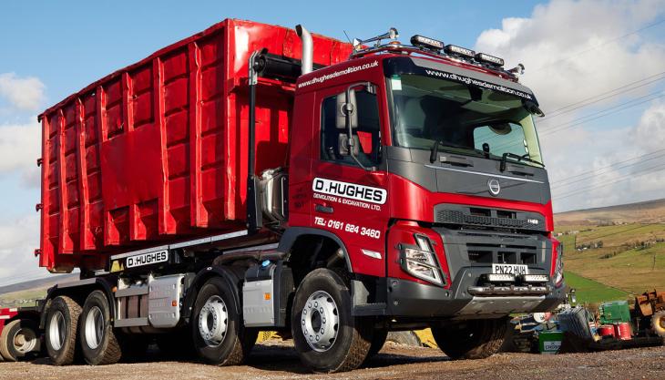 D Hughes Demolition have added a new Volvo FMX rigid to their fleet Volvo FMX rigid truck