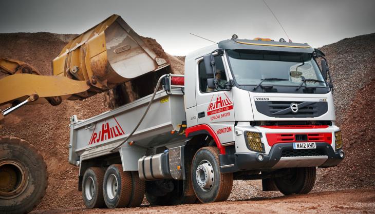RJ Hill take delivery of Volvo FMX six-wheel tipper Volvo FMX six-wheel tipper