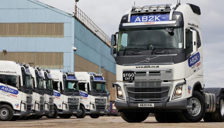 AB2K are upgrading their fleet with six new flagship Volvo FH16 750 Globetrotter XL tractor units Volvo FH16 750 Globetrotter XL tractor units