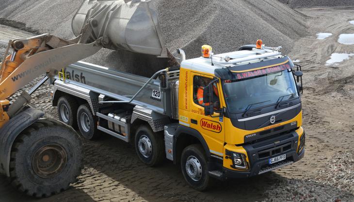 First Volvo trucks for Walsh Volvo FMX tipper truck