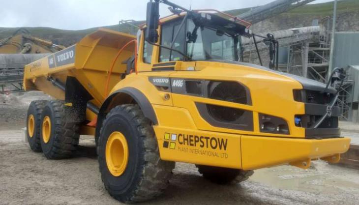 Chepstow Plant International have invested £20 million in more than 70 new Volvo machines Volvo A40G dumptruck