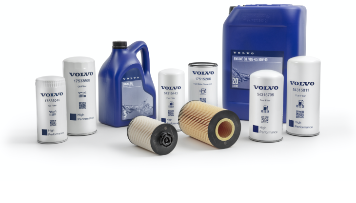Volvo CE can now offer customers a complete 1,000-hour engine service package Volvo CE oil and filters