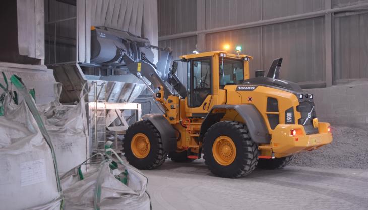 LKAB Minerals Ltd's new Volvo L90H loading shovel Volvo L90H