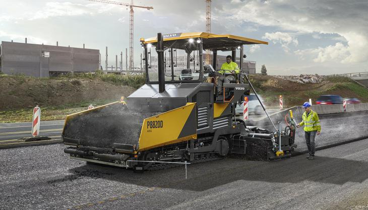 Volvo CE's new P8820D ABG paver Volvo P8820D ABG