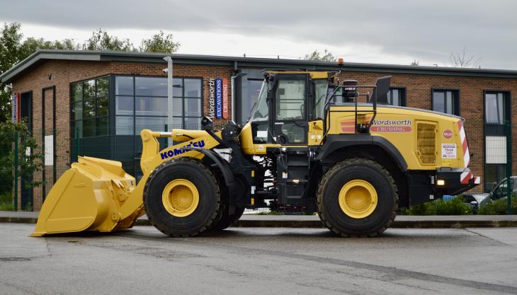 One of Wordsworth Crushing's new Komatsu WA475-10 wheel loaders Komatsu WA475-10 wheel loader