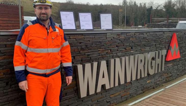 Wainwright’s safety, health and environment manager, Matt Bishop, with the company’s three ISO certificates outside its Moons Hill head office Wainwright BSI certification 2020