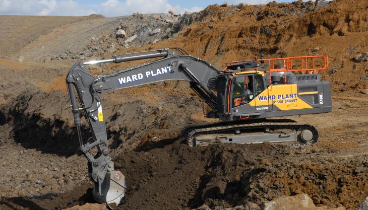 Ward Plant’s new 50-tonne EC480E excavator Volvo EC480E excavator