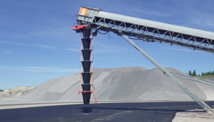 WE6000i telescopic chute Sandvik telescopic chute