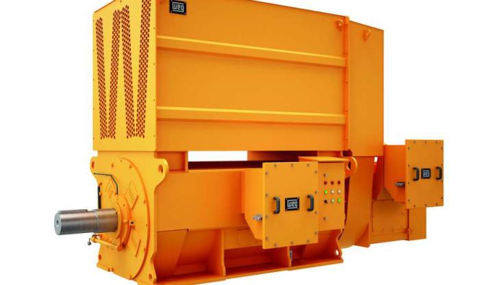 The robust WEG M Mining series slip-ring motor is intended for dusty environments WEG M Mining series slip-ring motor