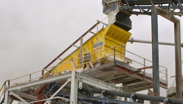 Crushing and screening plant