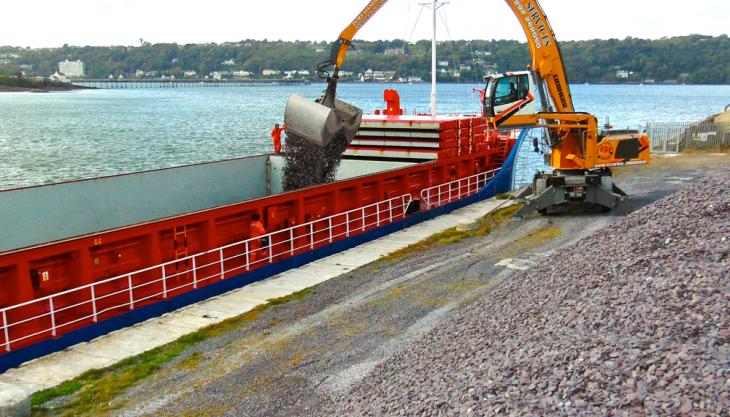 Welsh Slate decorative aggregate shipment