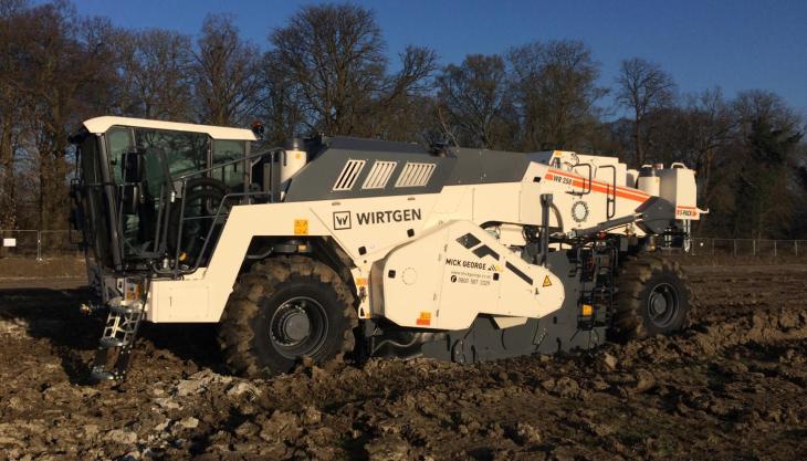 Mick George Ltd's new Wirtgen 250i S-Pack Wirtgen WR250i S-Pack ground stabilization machine