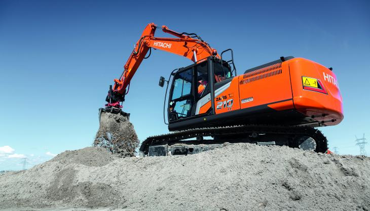 Hitachi ZX210-7 medium excavator