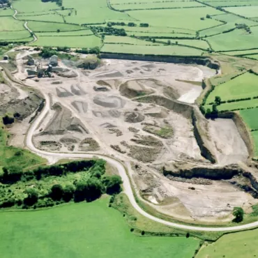 Aerial view of Tendley Quarry extension