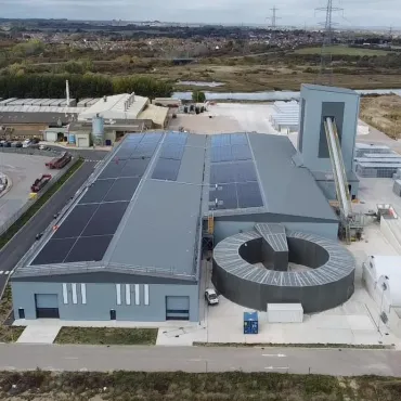The new Smeed Dean concrete tile factory in Sittingbourne, Kent