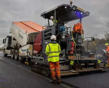 National Highways and Hanson CarbonLock asphalt trial