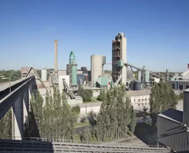 Heidelberg Materials’ cement plant in Antoing, Belgium