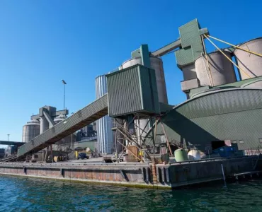 Slite cement plant on the Swedish island of Gotland