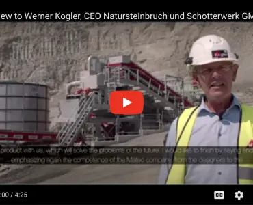 Matec - Interview with Werner Kogler, CEO Natursteinbruch und Schotterwerk GMBH