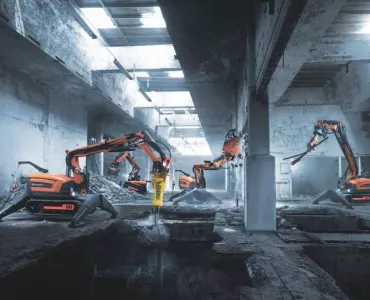 Husqvarna remote-controlled demolition robots