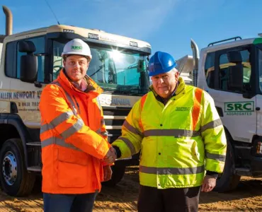 Oliver Rees (left), managing director of SRC Group, and Richard Stevens, managing director of Allen Newport Ltd