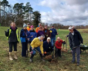 Final tree planting at Panshanger Park