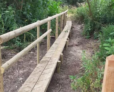 Boardwalk on the Trent Valley Way