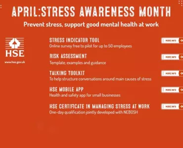 The HSE has compiled a list of resources to assist employers and workers during Stress Awareness Month