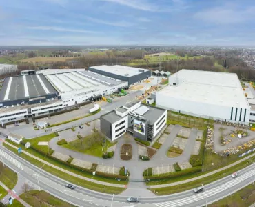 Komatsu Europe headquarters and warehouse facilities in Vilvoorde, Belgium