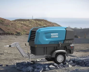 The B-Air 185-12 battery-powered portable air compressor from Atlas Copco