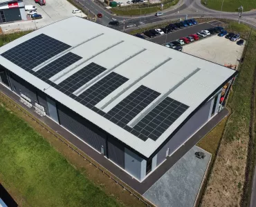 The new PV solar array at ConSpare’s headquarters facility