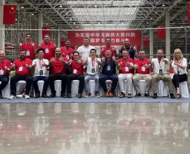SANY UK dealers at the Global General Assembly in China
