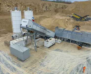 Geo Concrete Products’ new Rapidbatch 120 mobile batching plant from Rapid International