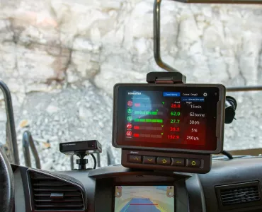 The Komatsu Operator Guidance Monitor (OGM) for rigid dumptrucks