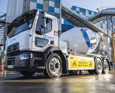 Tarmac’s new, all-electric, zero-emmisions ‘e-mixer’