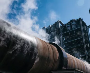 View of the kiln at Tokuyama’s Nanyo cement plant, where ABB Ability Expert Optimizer has been deployed. Photo: Tokuyama Corporation