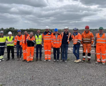 L–R: Damien Keenan, Adam McCluskey, David Garrity, David Johnston, Richard McNally, Kelvin Johnston, Colin Loughran, Paul Keenan, Gerald McMullan, Paul Callan, David Clarke, and Gerard Lawless