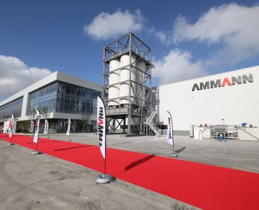 View of the new Ammann asphalt plant factory in Zhangjiagang