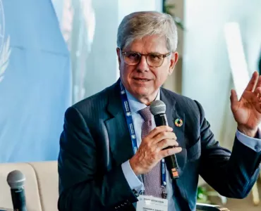 Fernando A. González, chief executive officer of Cemex, during his participation at the UN Private Sector Forum. Photo: Joel Sheakoski/UN Global Compact